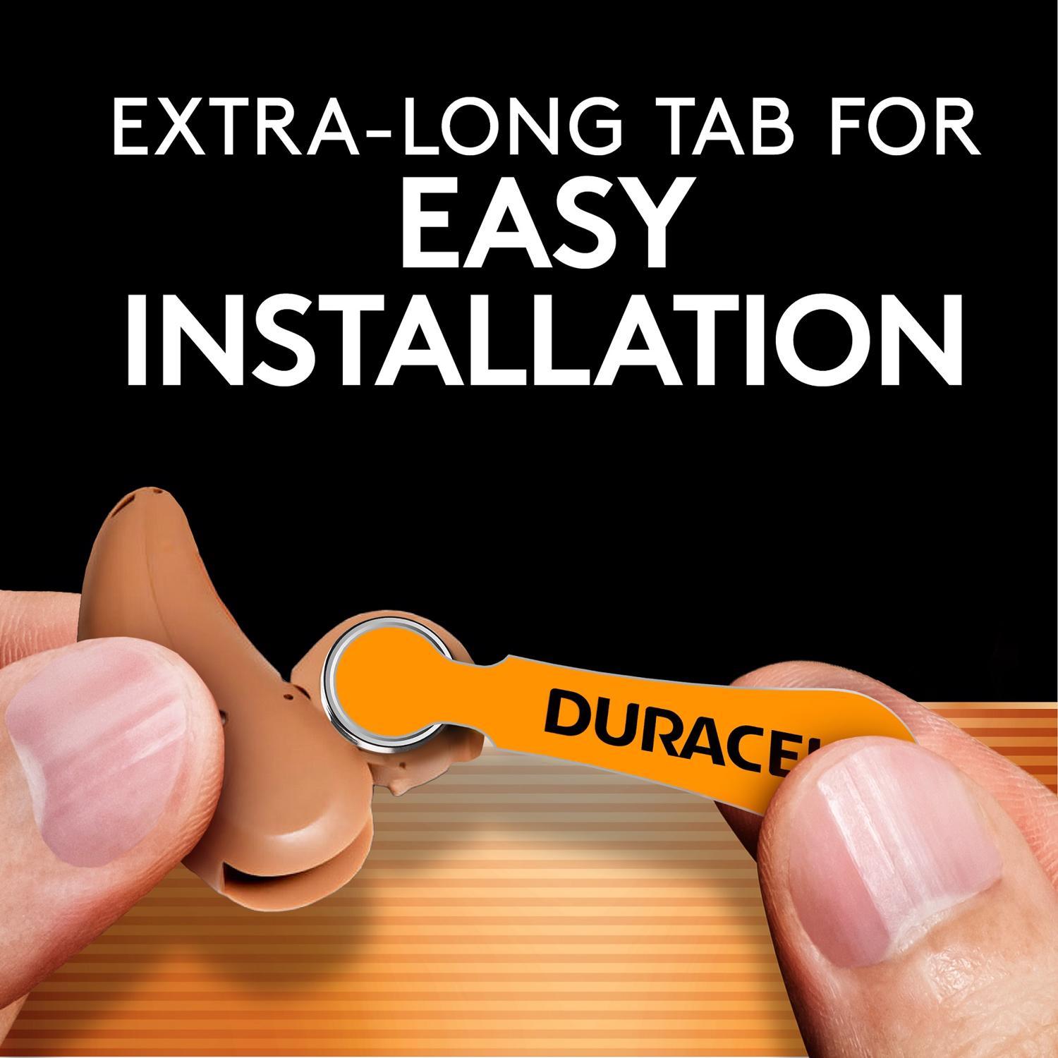 Duracell Zinc Air 13 1.4 V 300 mAh Hearing Aid Battery 8 pk