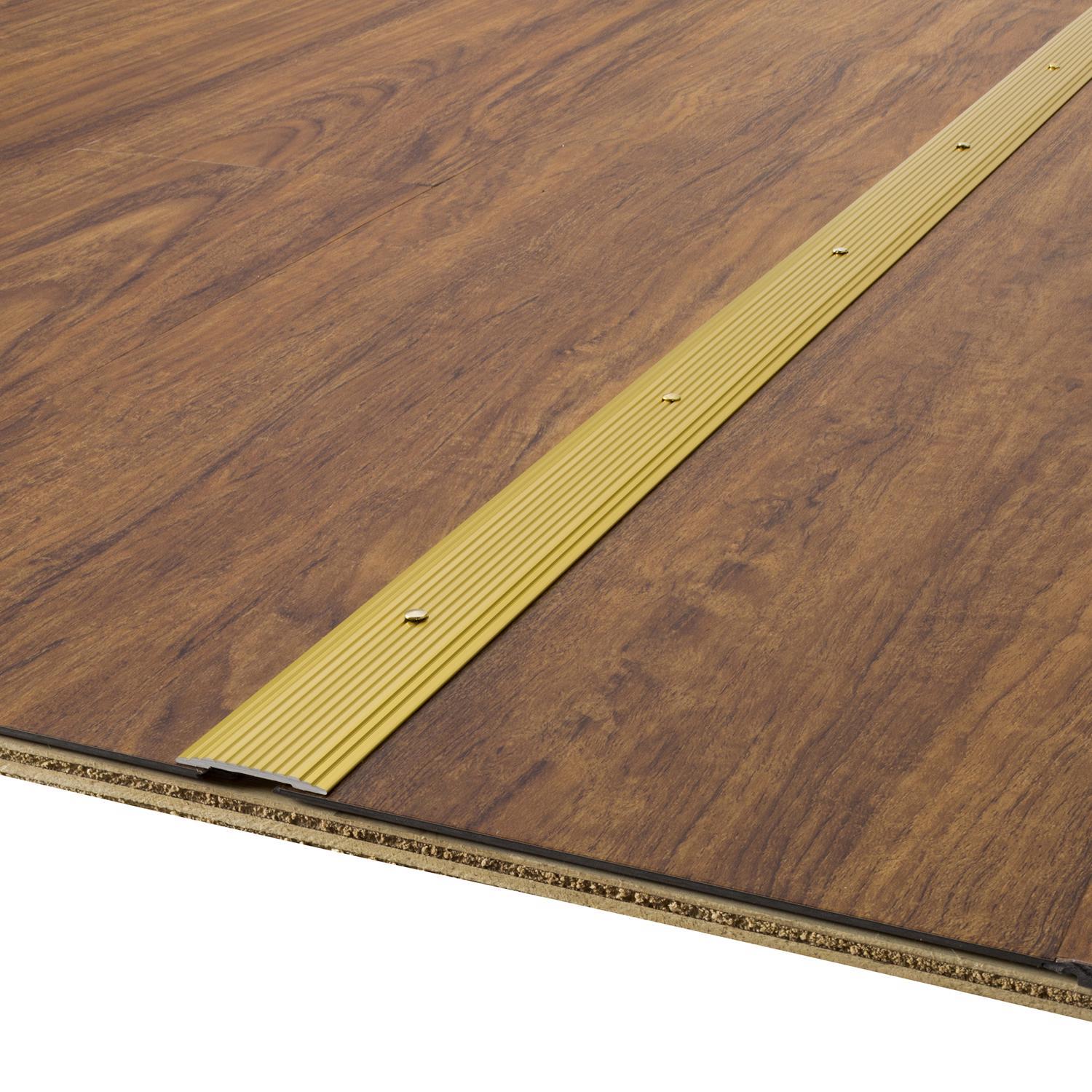 M-D Building Products 0.1 in. H X 1.25 in. W X 36 in. L Prefinished Satin Brass Aluminum Seam Binder