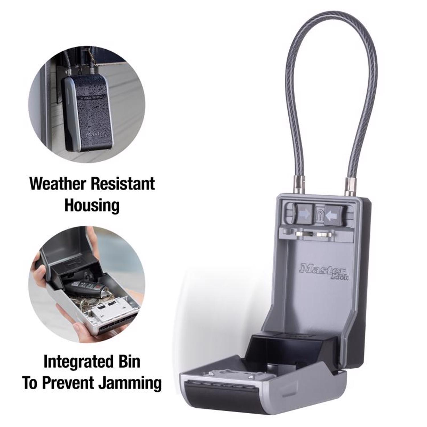 Master Lock 5.2 in. H X 3.4 in. W X 5.2 in. L Metal 4-Digit Combination Lock Box