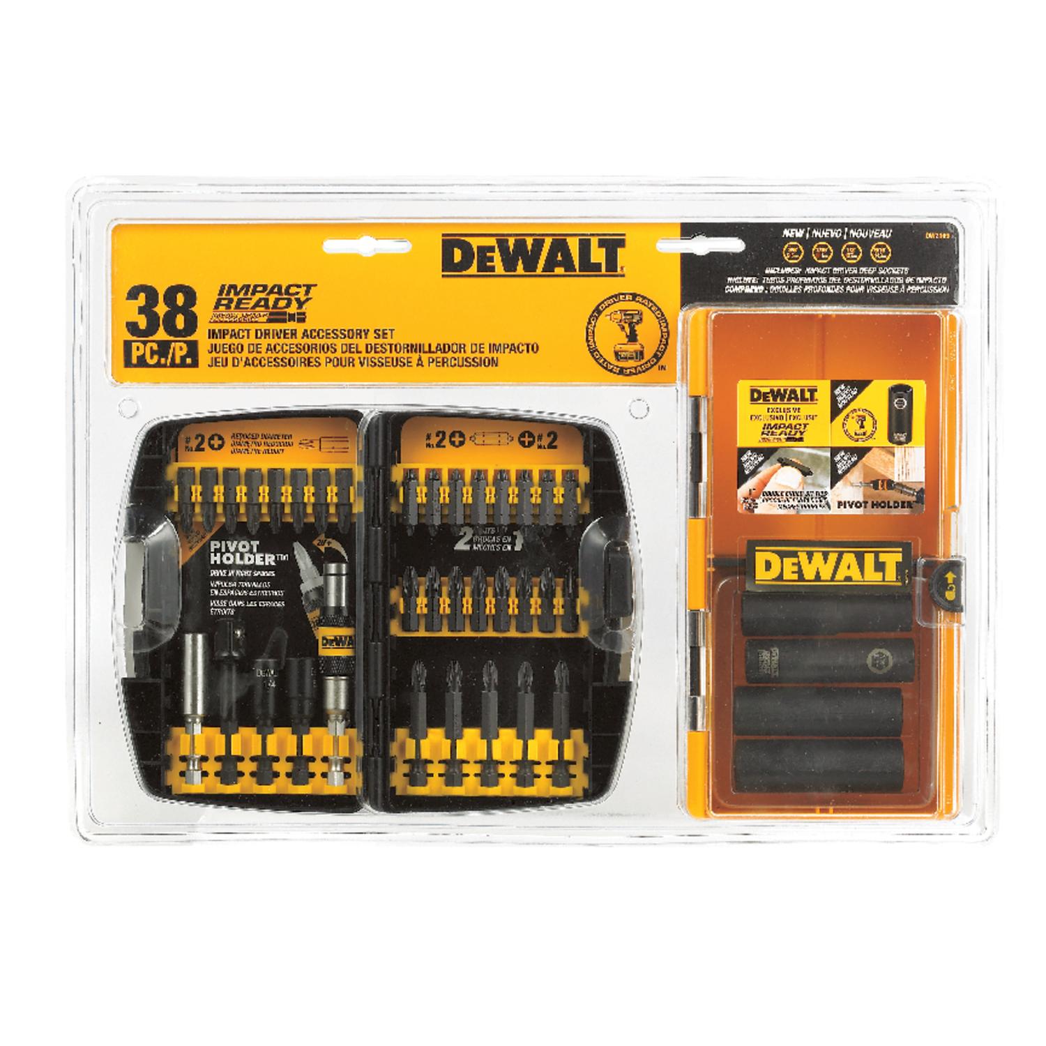 DEWALT Impact Ready Screwdriver Bit Set Black Oxide 38 pc