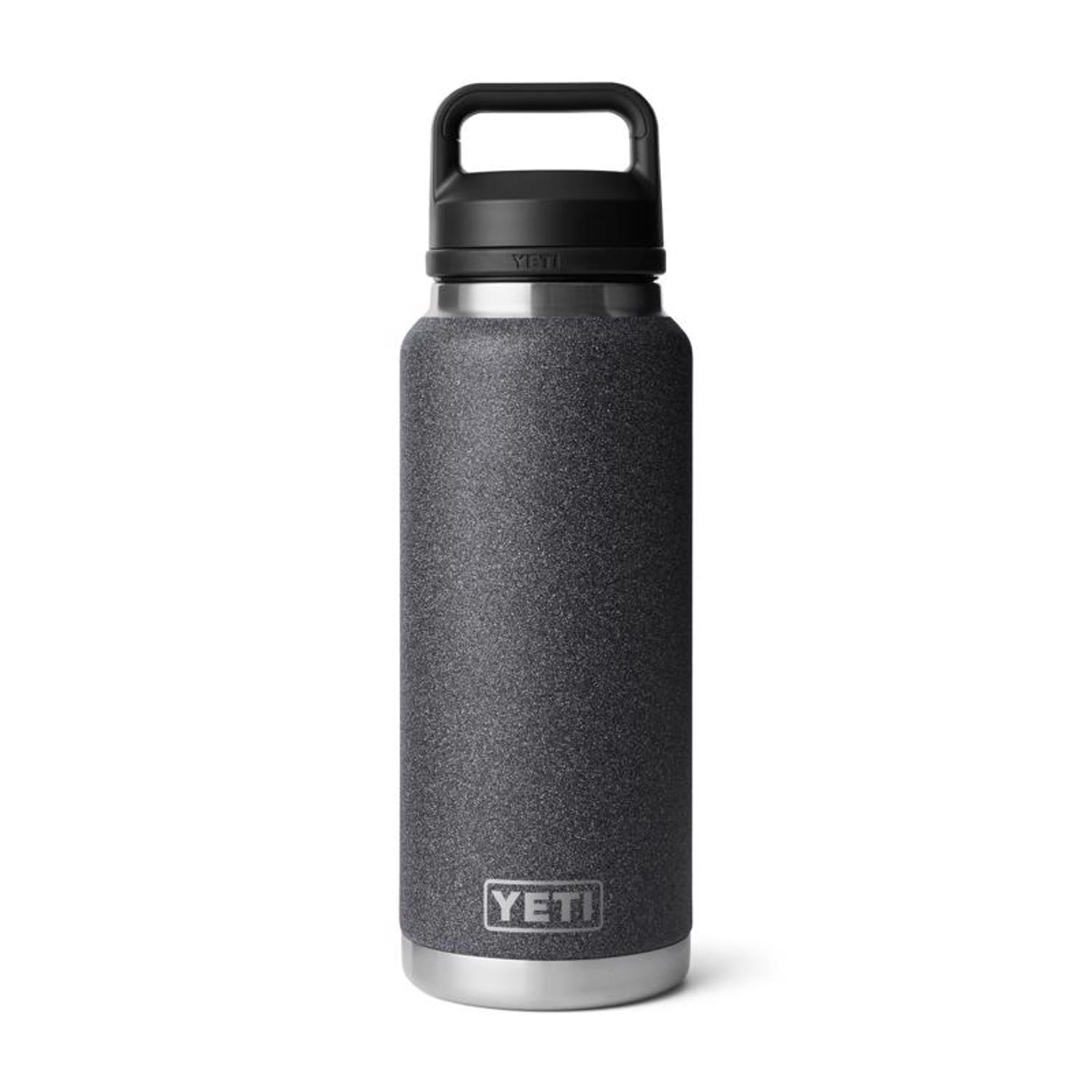YETI Rambler 36 oz. Black Stone BPA Free Bottle with Chug Cap