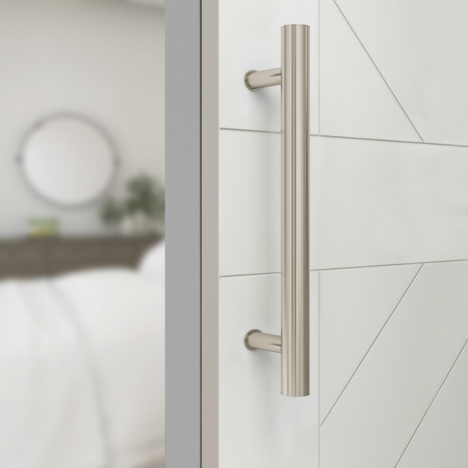 National Hardware Madison 31/32 in. D Satin Nickel Silver Steel Pull Handle 1 pc