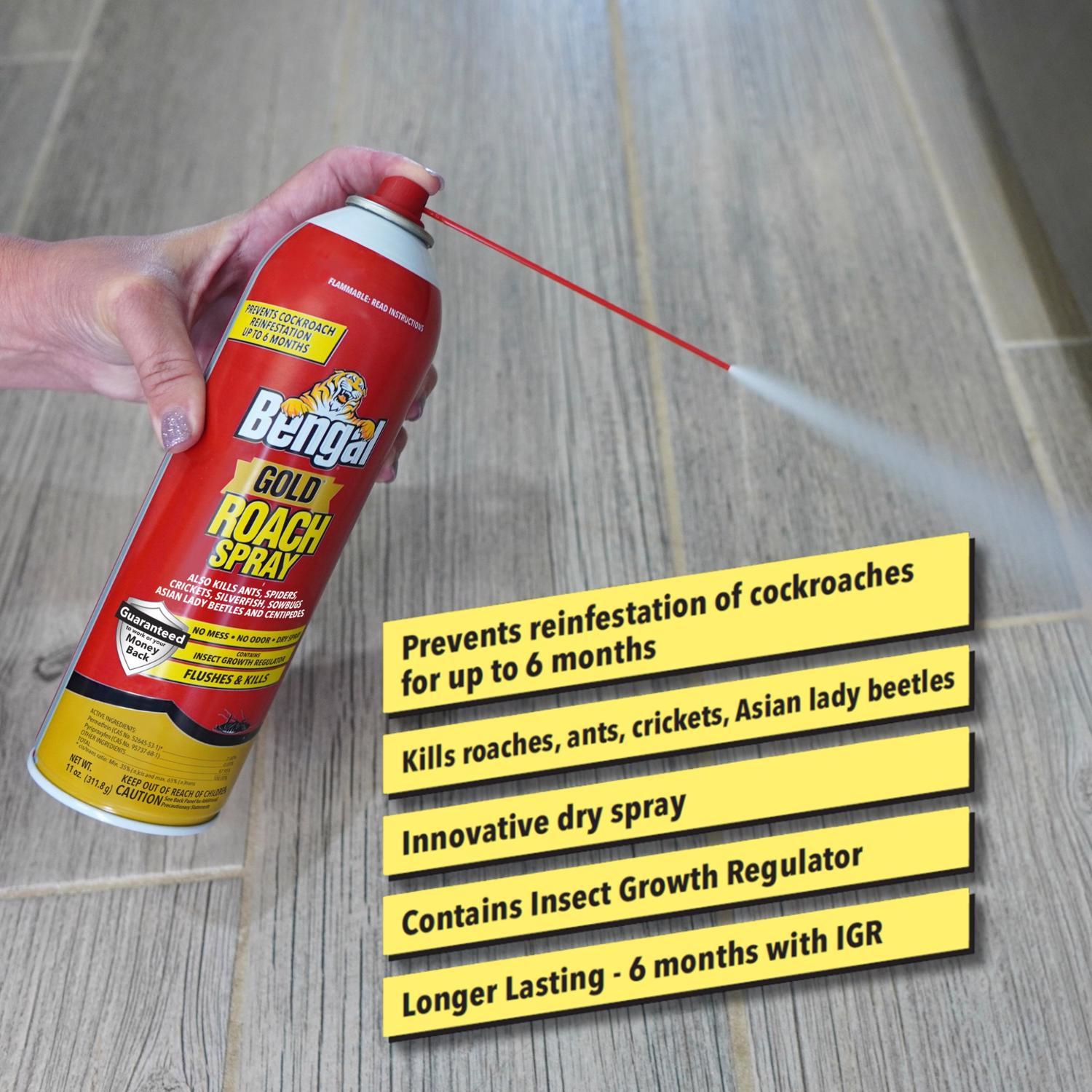 Bengal Gold Roach Spray Insect Killer Liquid 11 oz