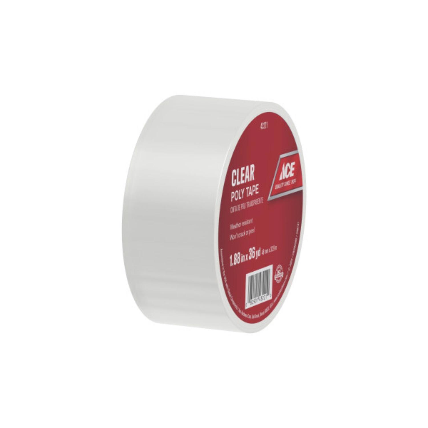 Ace 1.88 in. W X 36 yd L Clear Poly Tape