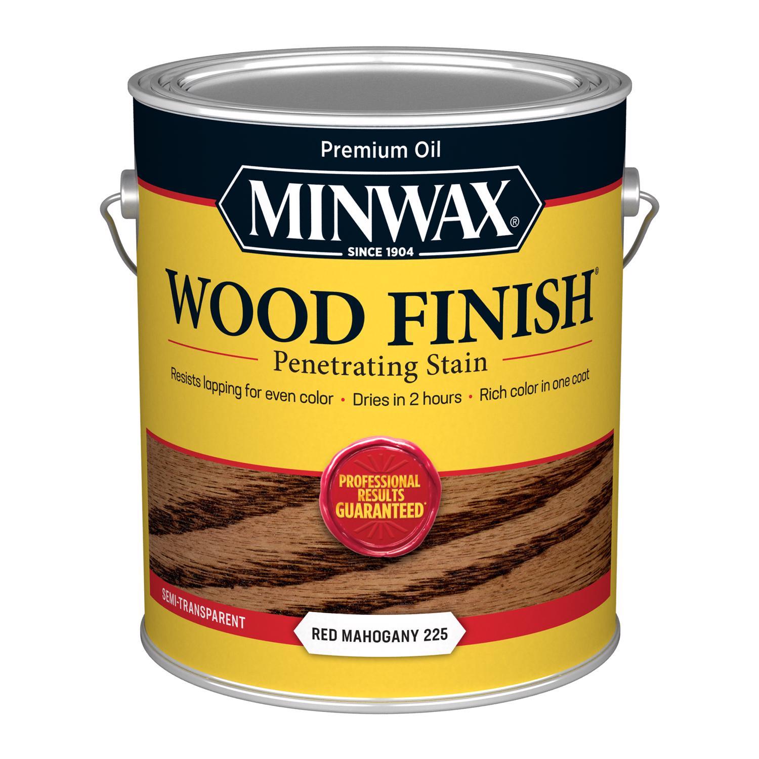 Minwax Wood Finish Semi-Transparent Red Mahogany Oil-Based Penetrating Wood Stain 1 gal