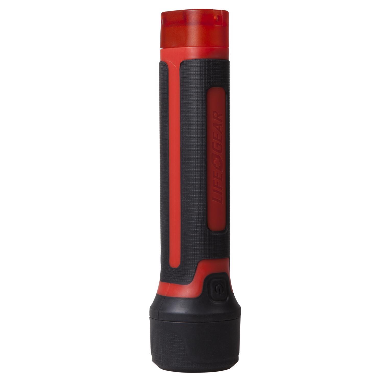 Life+Gear 200 lm Black/Red LED Signal Light AA Battery