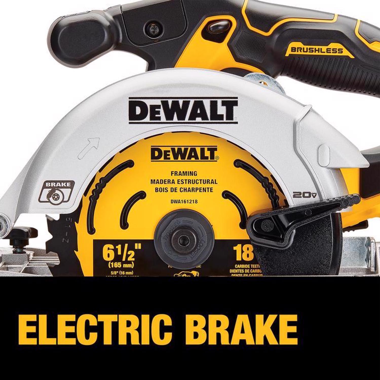 DeWalt 20V MAX 6-1/2 in. Cordless Brushless Circular Saw Tool Only