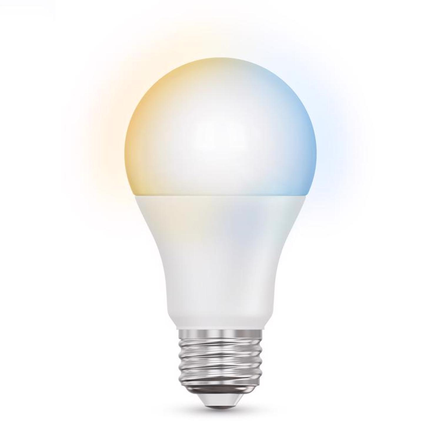 Feit A19 E26 (Medium) Smart-Enabled LED Bulb Adjustable White 60 Watt Equivalence 3 Pack