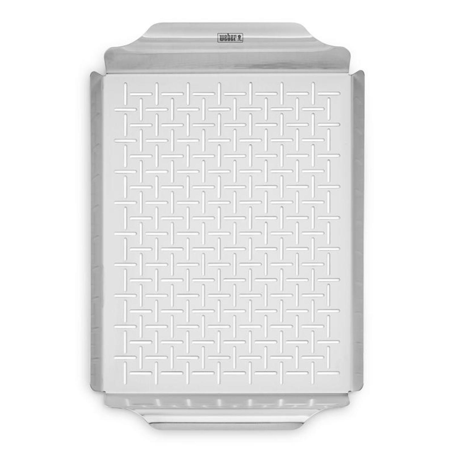 Weber Stainless Steel Grilling Pan 17.4 in. L X 11.8 in. W 1 pk