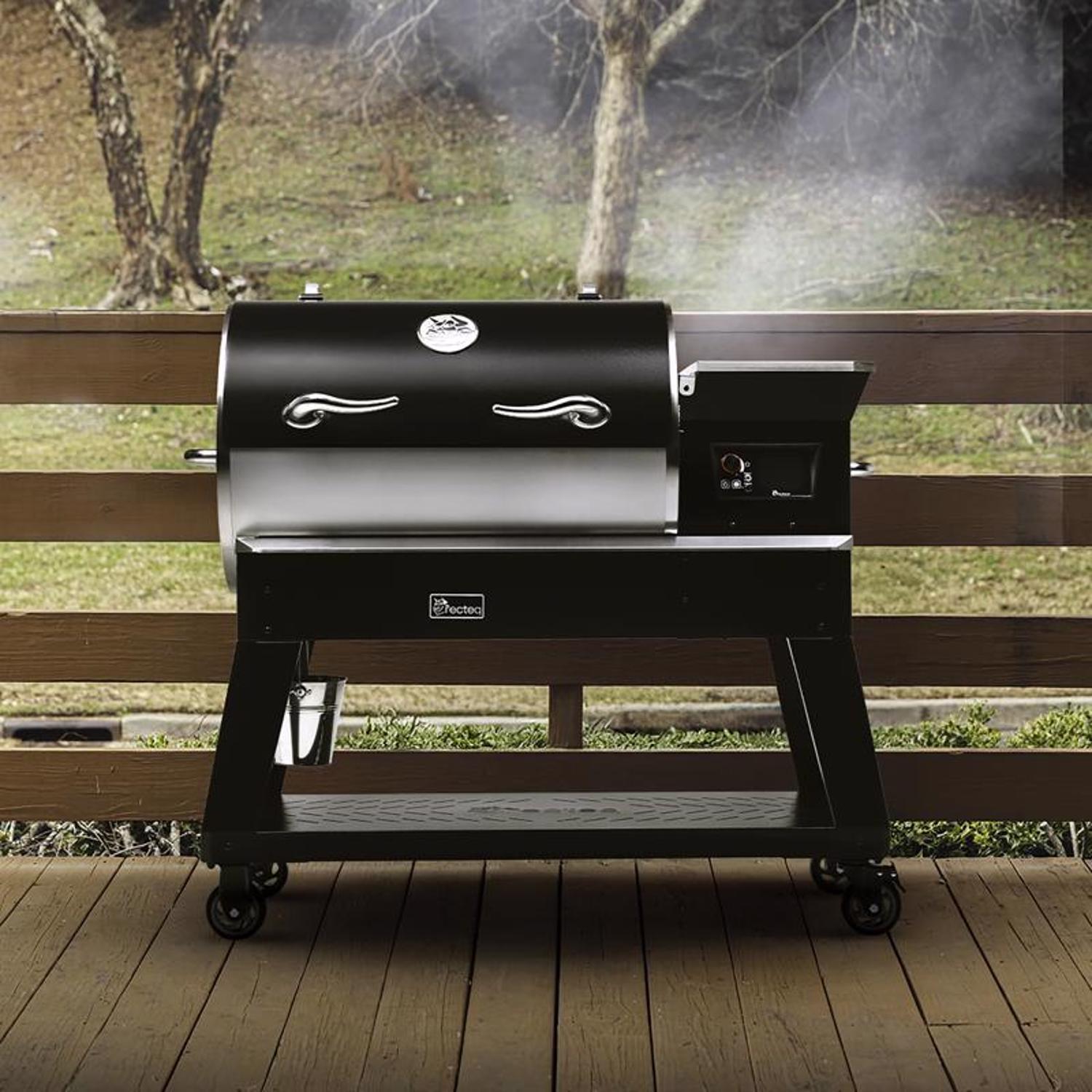 Recteq Deck Boss 800 Wood Pellet WiFi Grill and Smoker Black/Silver