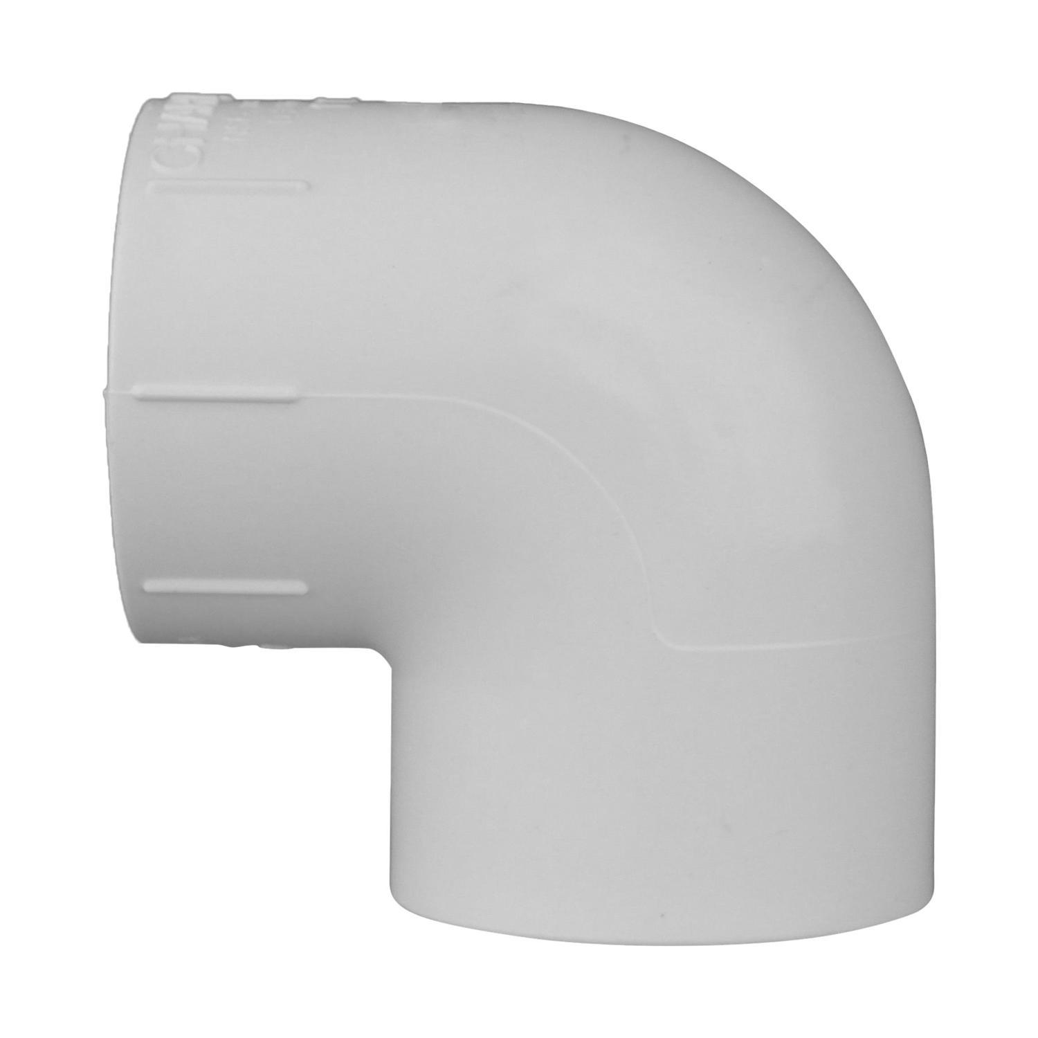 Charlotte Pipe Schedule 40 1-1/2 in. Slip X 1-1/2 in. D Slip PVC Elbow 1 pk