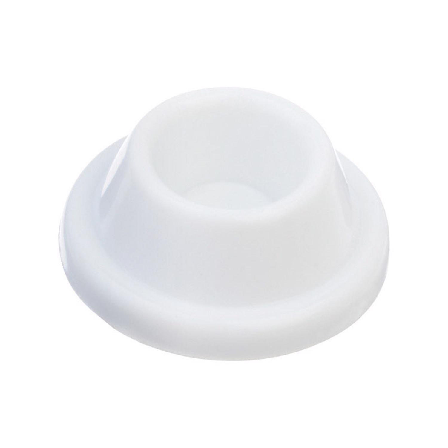 Ace 1-7/8 in. W Plastic White Wall Door Stop Mounts to door and wall 0 in.