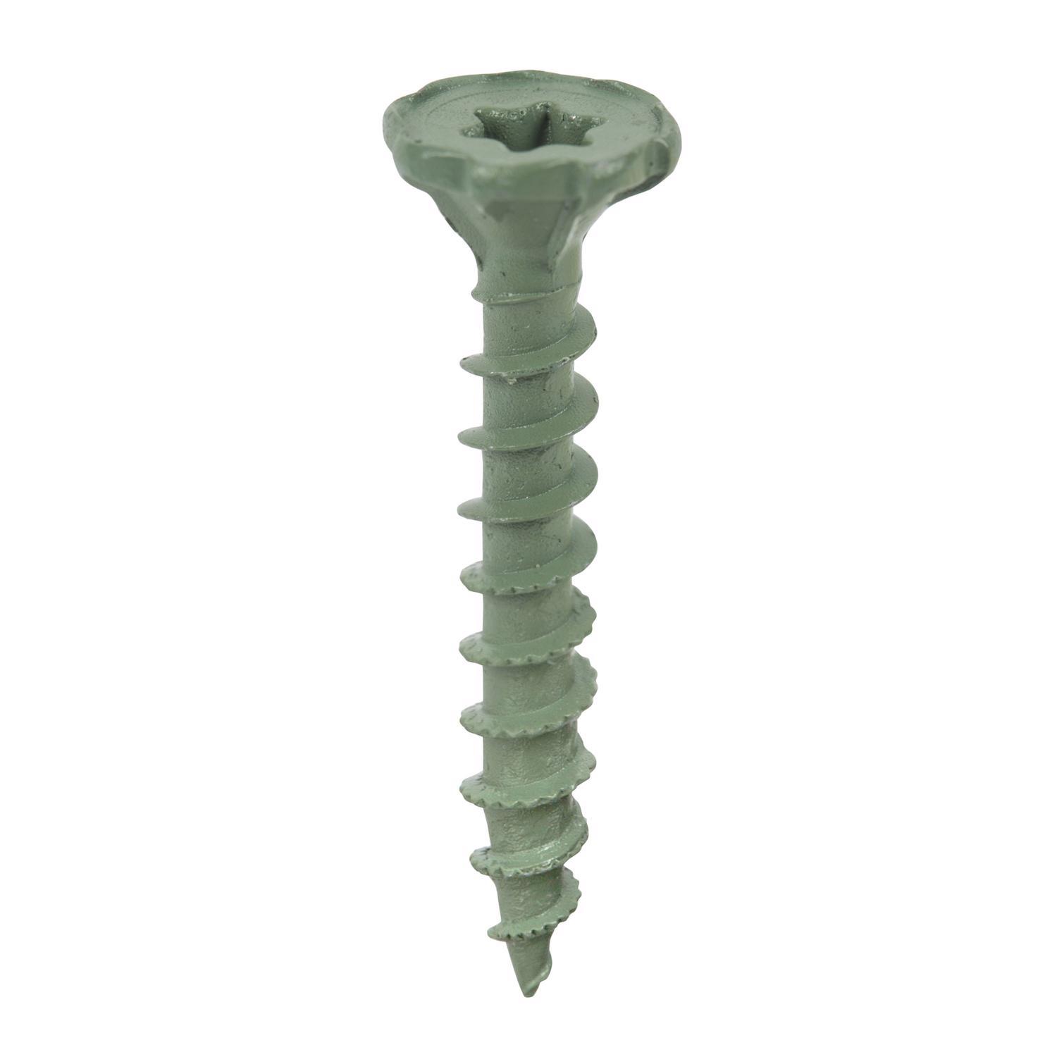Backer-On Rock-On No. 9 X 1-5/8 in. L Star Flat Head Serrated Cement Board Screws
