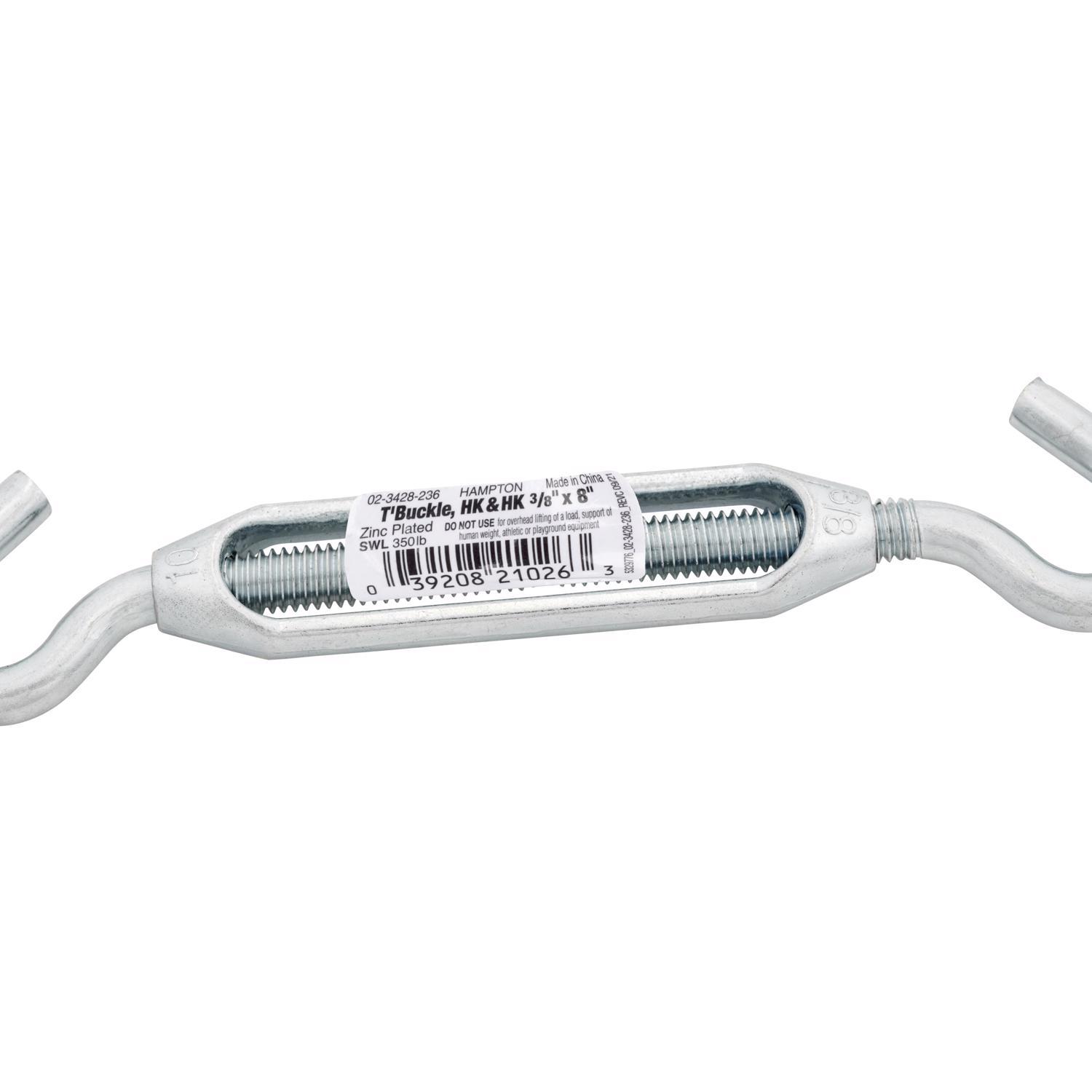 Hampton Zinc-Plated Aluminum/Steel Turnbuckle 350 lb
