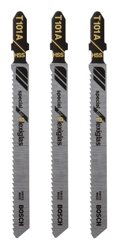 Bosch 4 in. High Speed Steel T-Shank Jig Saw Blade 14 TPI 3 pk