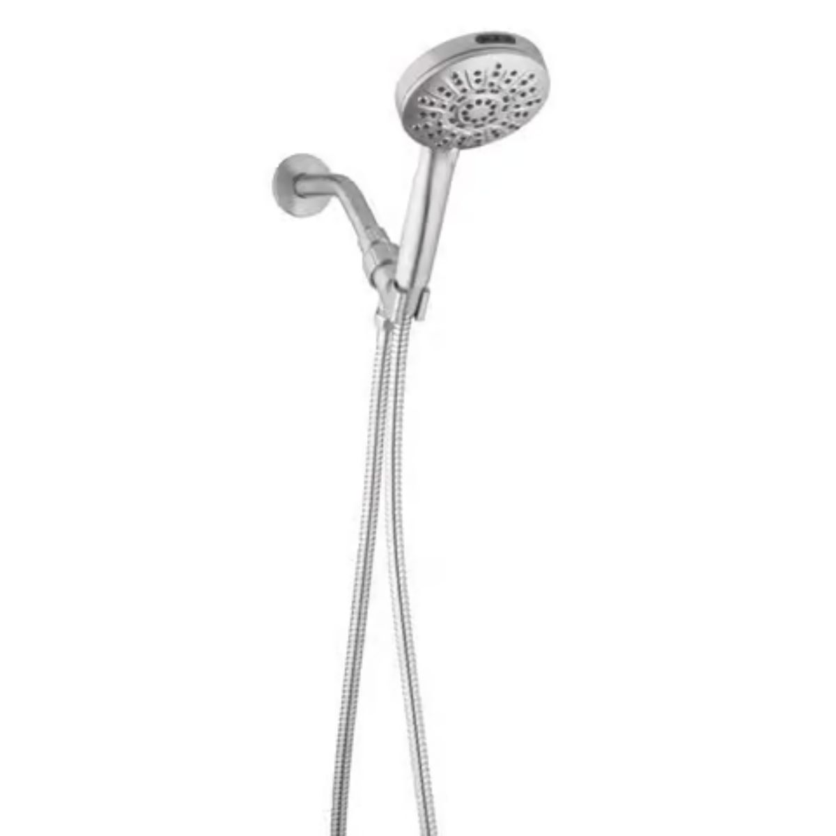 Oakbrook Collection Brushed Nickel ABS Plastic 6 settings Handheld Showerhead 1.8 gpm