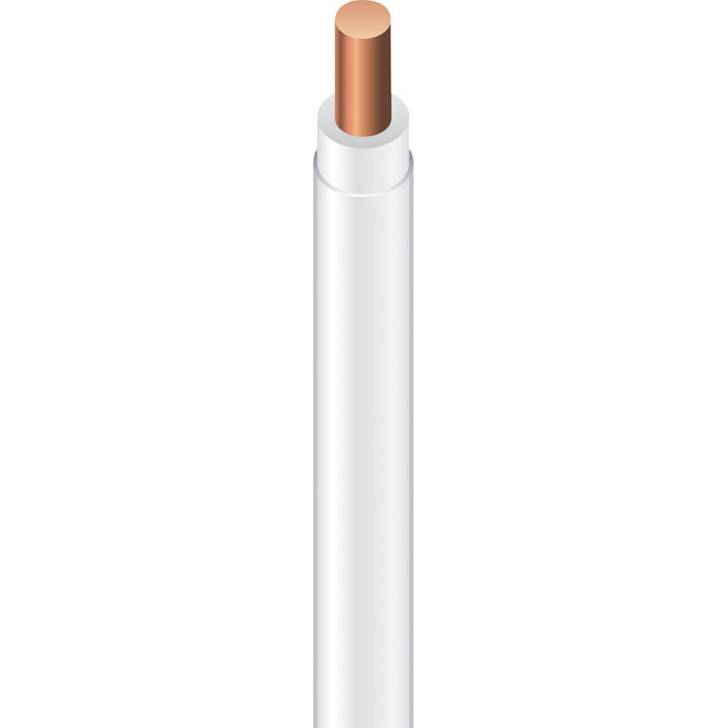 Southwire 500 ft. 12/1 THHN Solid Wire White - Sold by the foot