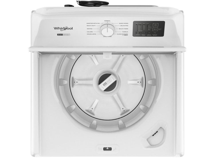 Whirlpool 4.8 - 4.9 Cu. Ft. Whirlpool  Top Load Washer with 2-in-1 Removable Agitator. -White (WTW4107SW)