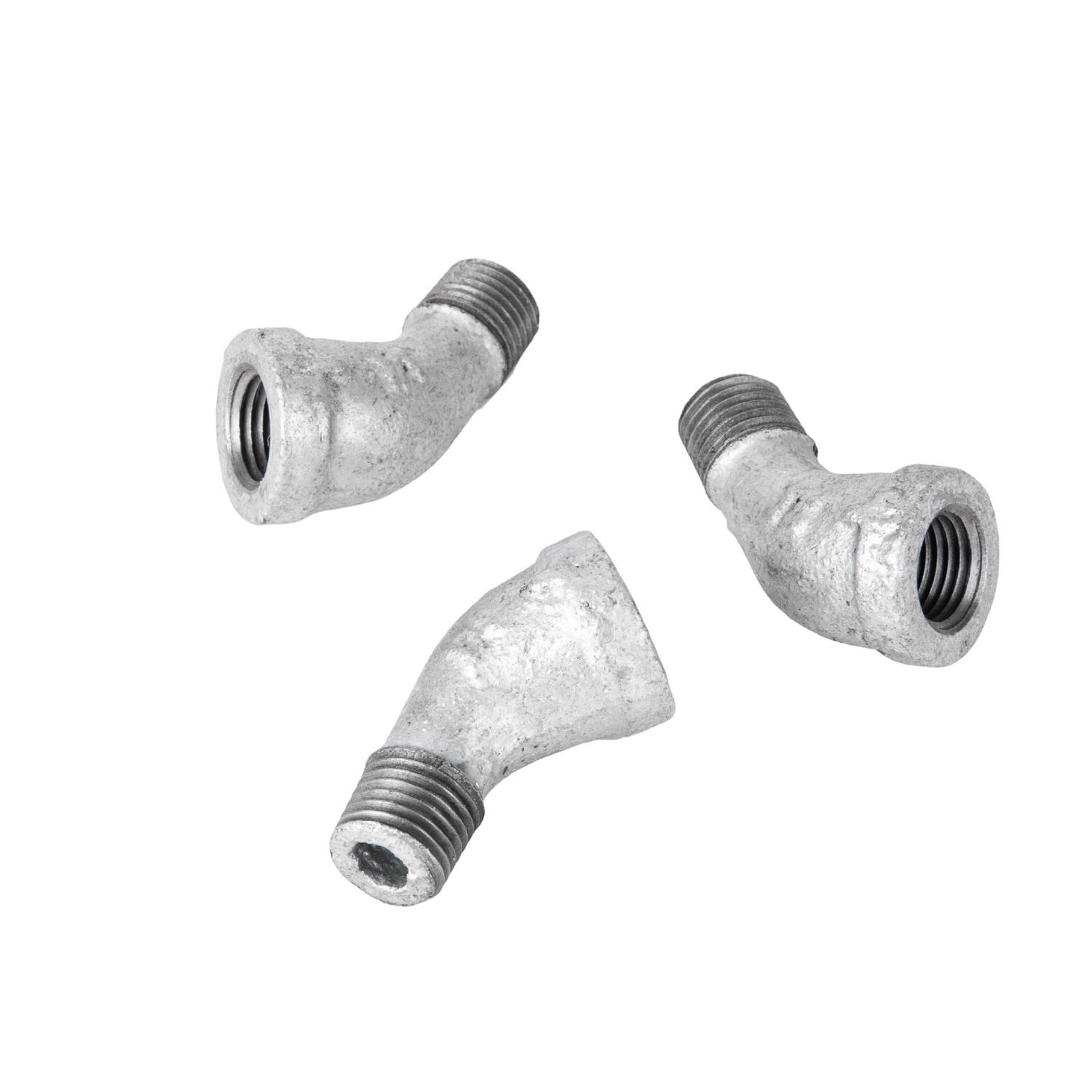 STZ Industries 1-1/2 in. FIP X 1-1/2 in. D MIP Galvanized Malleable Iron 45 degree Street Elbow