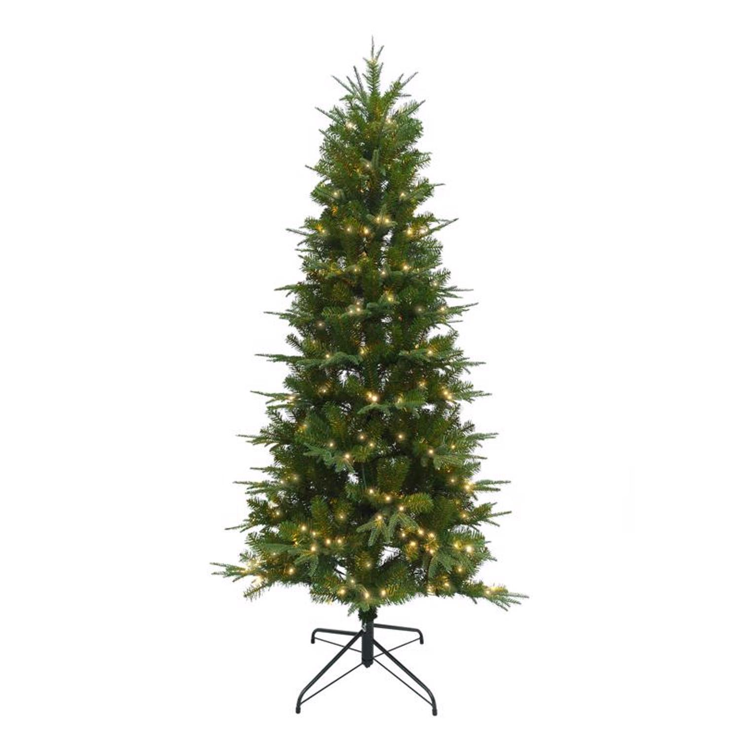 Holiday Bright Lights 1-2 Tree 7 ft. Full LED 350 ct Hudson Fraser Fir Color Changing Christmas Tree