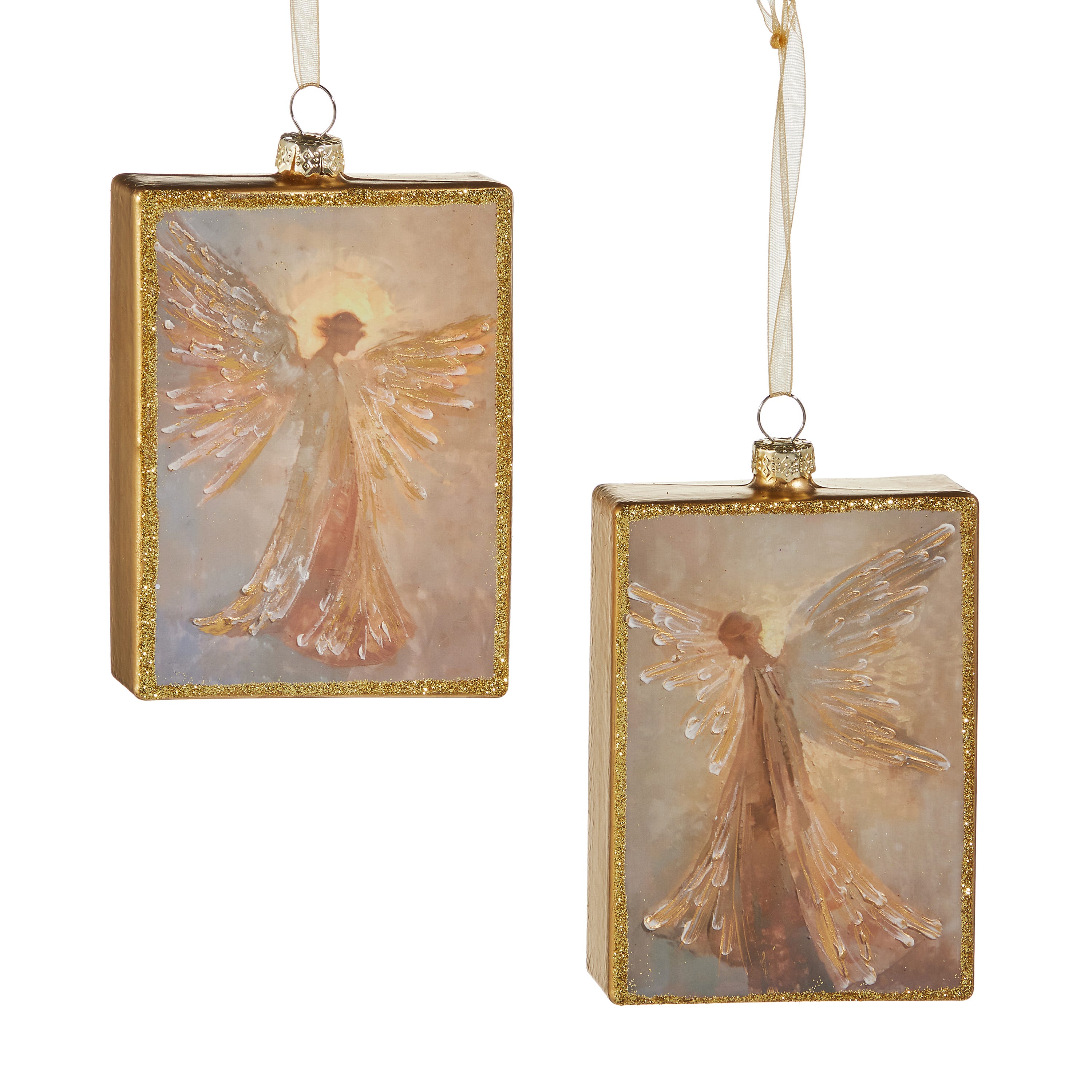 Raz Imports 5 in. Celestial Radiance Rectangle Ornament