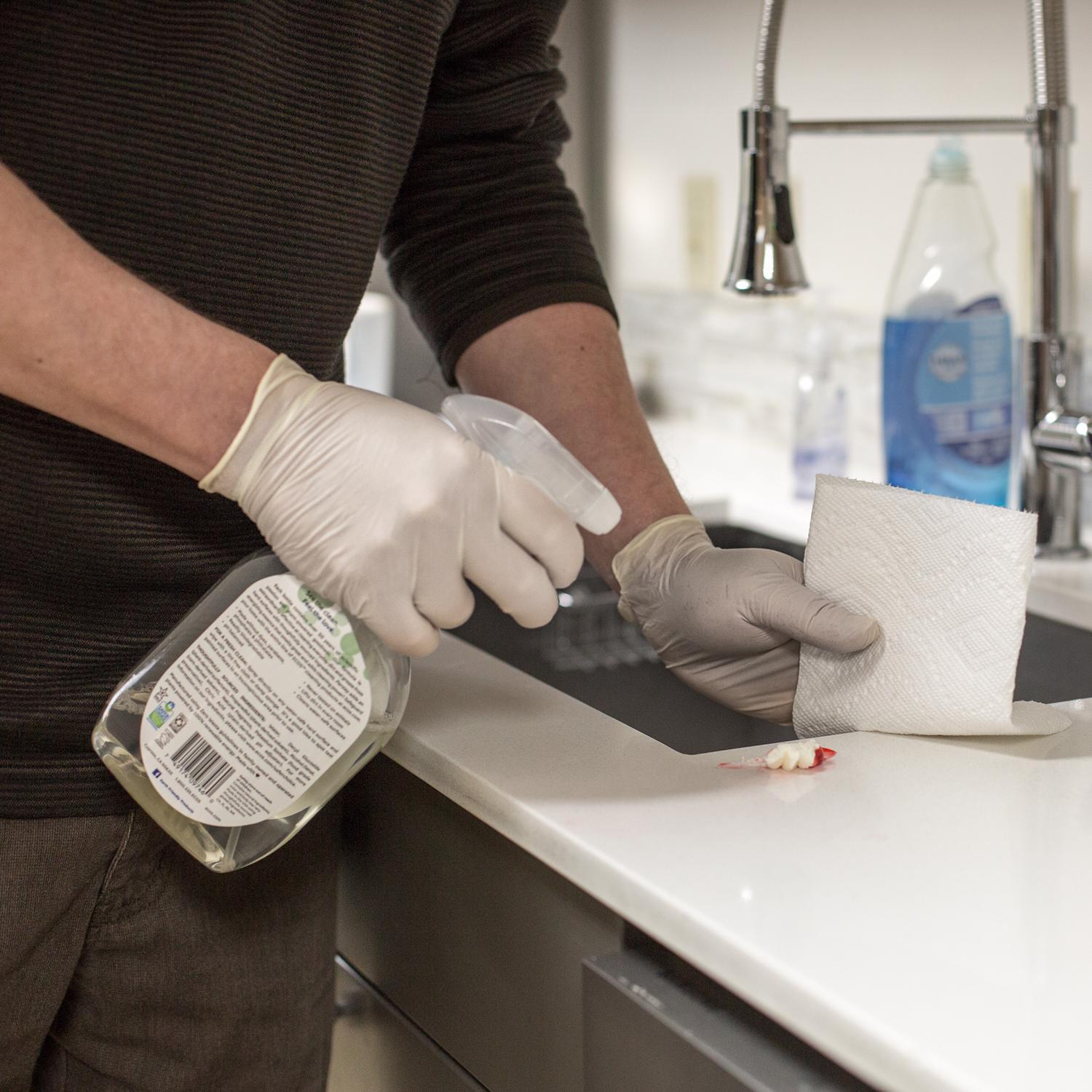 Gloveworks Latex Disposable Gloves Large Ivory Powder Free 100 pk