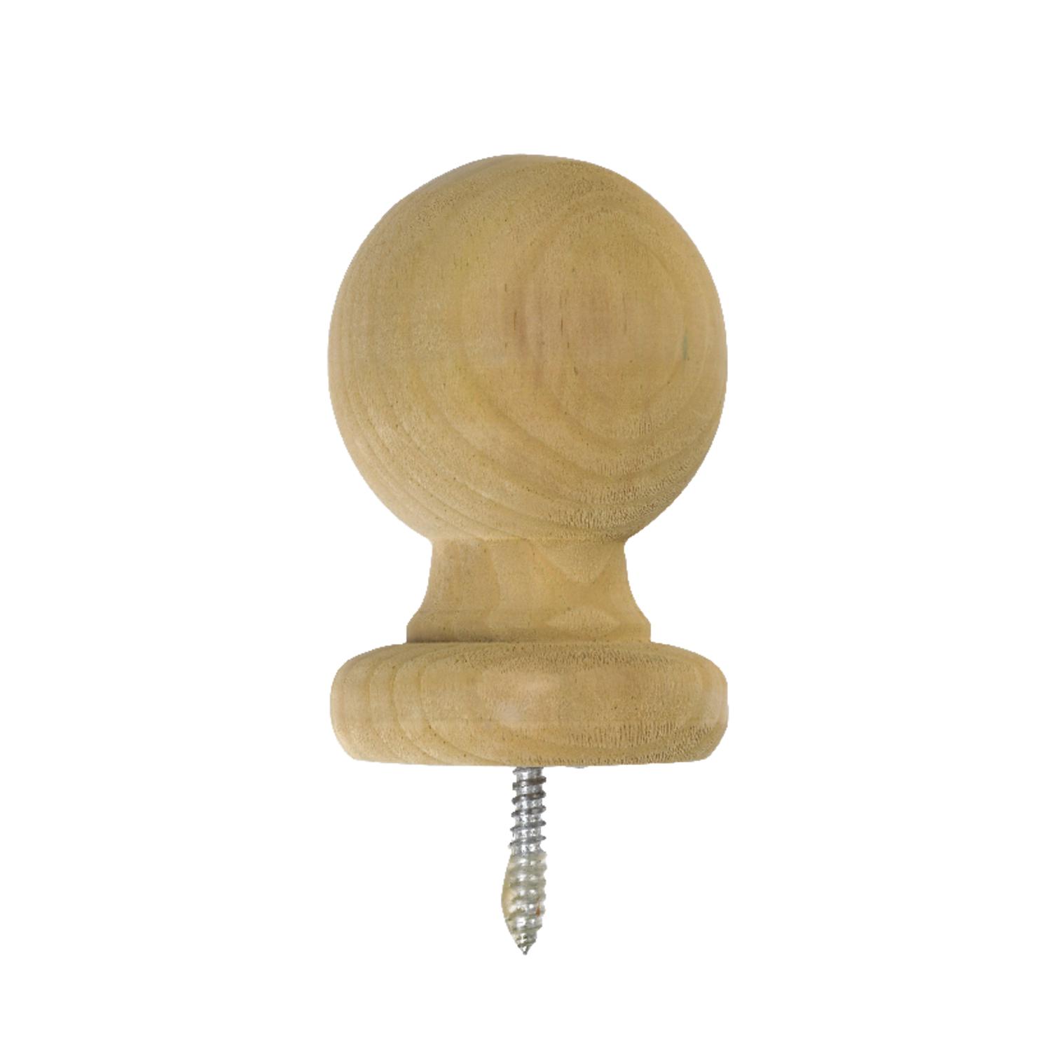 Waddell 4-1/4 in. H X 3-1/4 in. L Prefinished Brown Pine Exterior Post Top