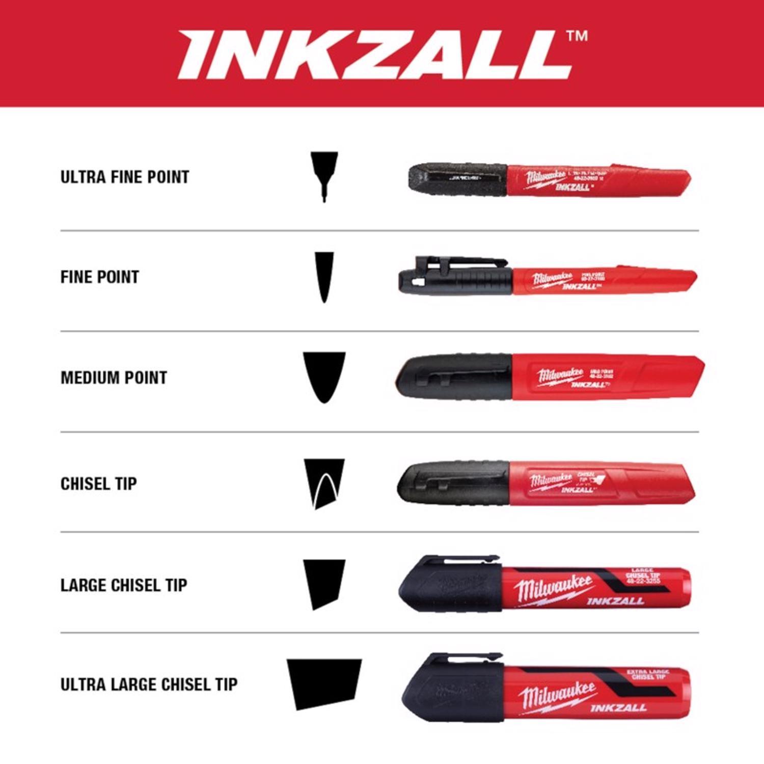 Milwaukee INKZALL Yellow Liquid Paint Marker 1 pk