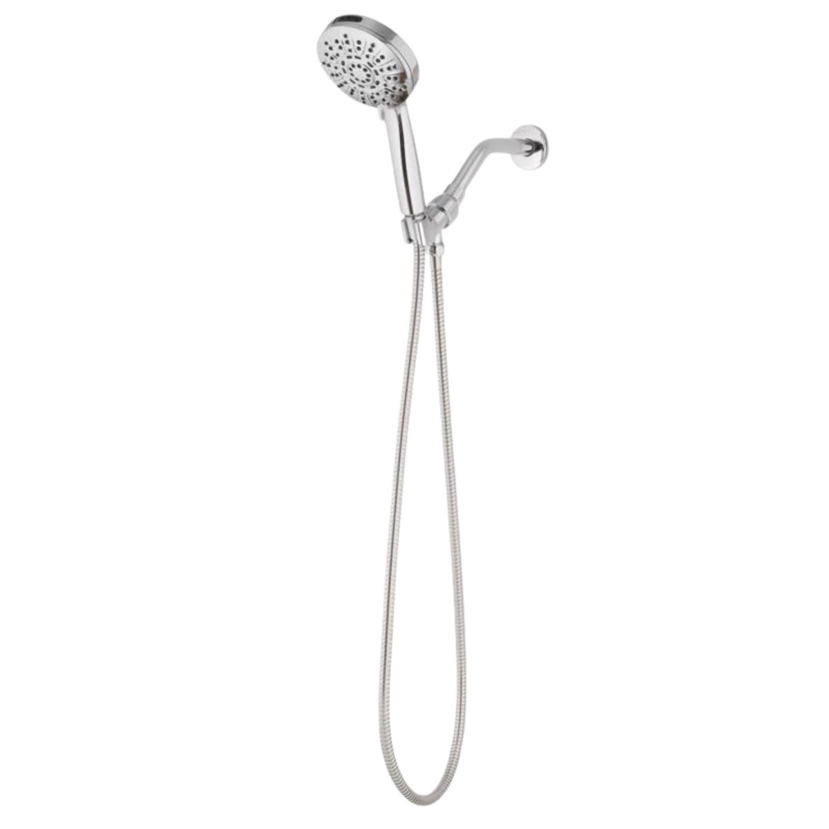 Oakbrook Collection Brushed Chrome ABS Plastic 6 settings Handheld Showerhead 1.8 gpm