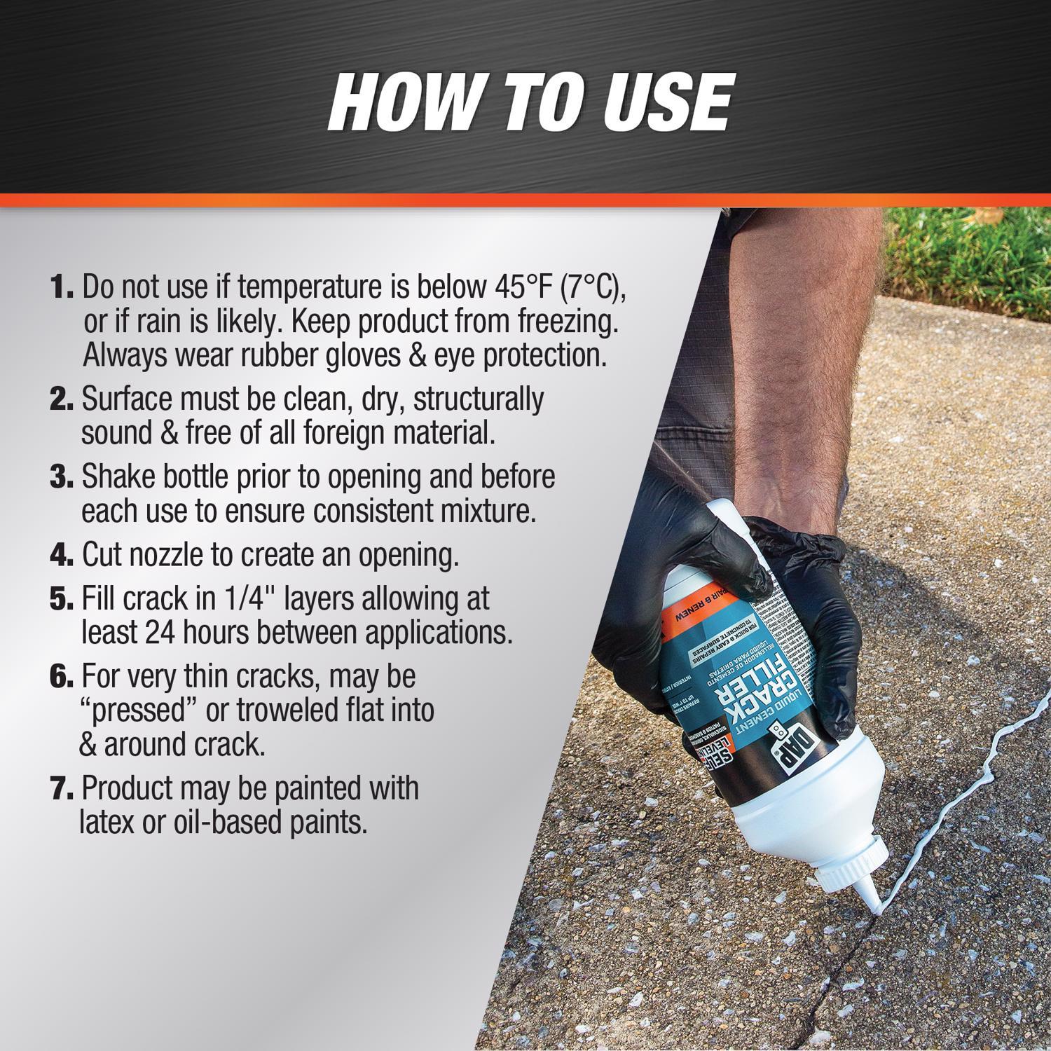 DAP Cement Crack Filler 1 qt Gray