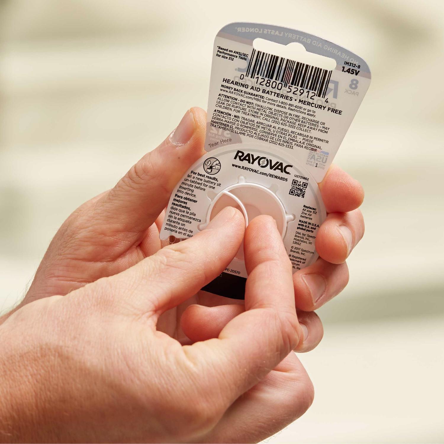 Rayovac Zinc Air 675 1.45 V Hearing Aid Battery 6 Pack