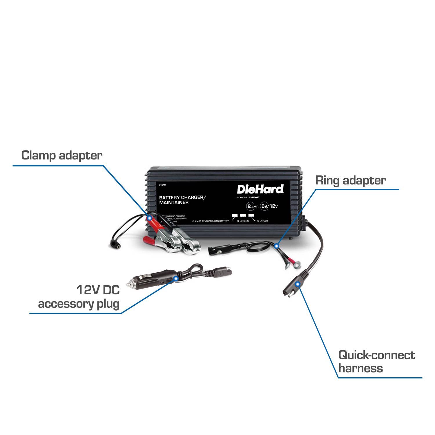 DieHard Automatic 12 V 2 amps Battery Charger/Maintainer