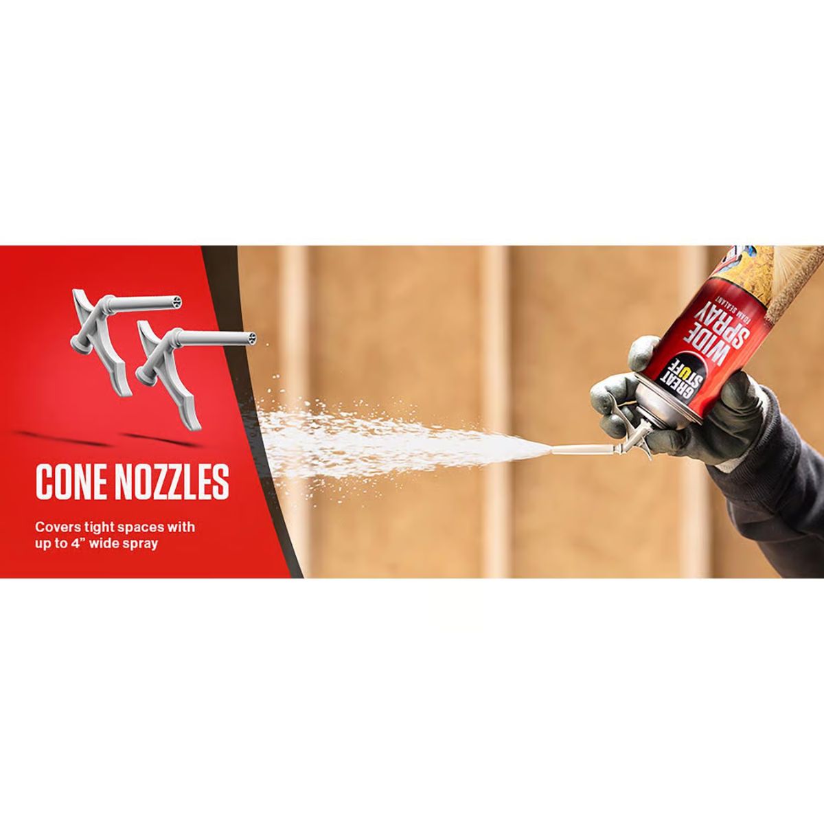 Great Stuff Wide Spray Cream Polyurethane Foam Insulating Sealant 36 oz