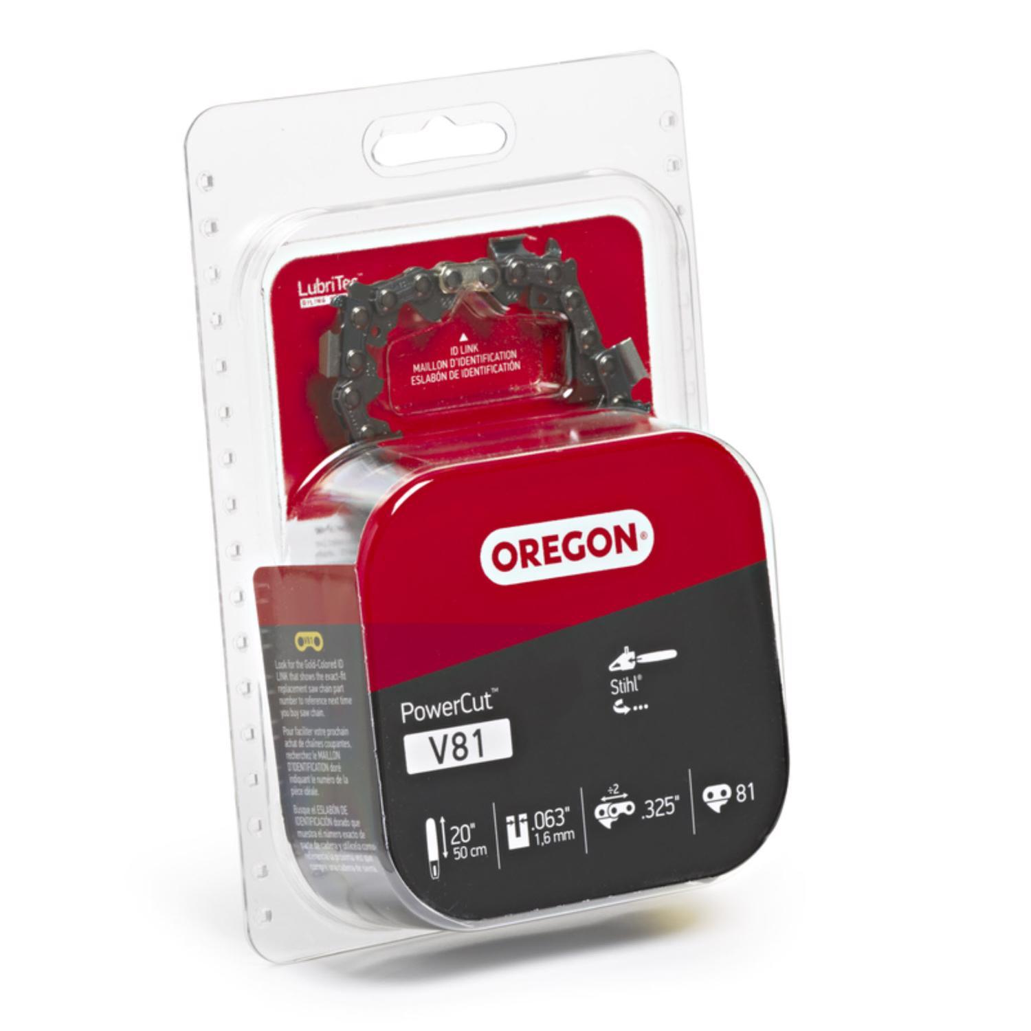 Oregon PowerCut V81 20 in. Chainsaw Chain 81 links