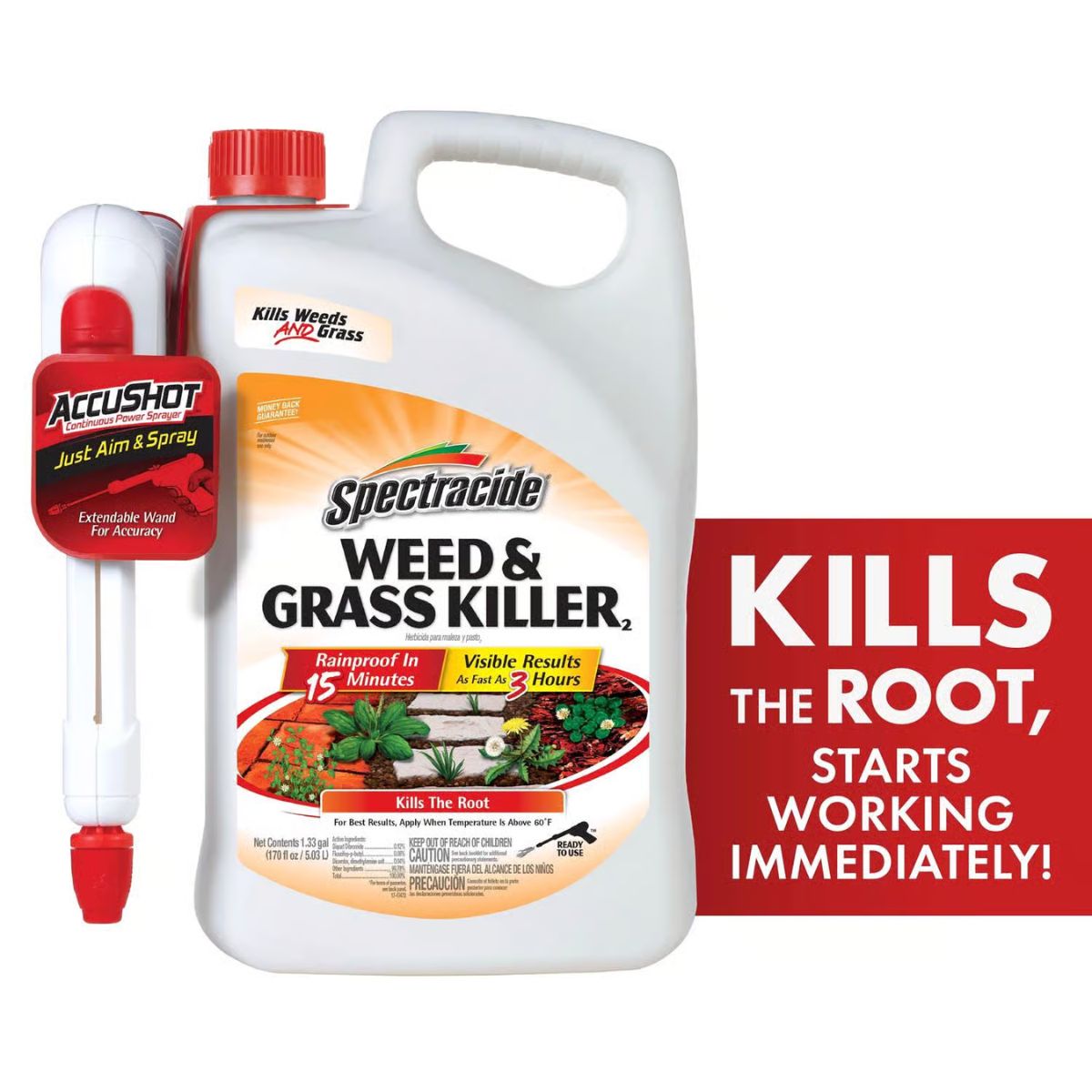 Spectracide AccuShot Weed and Grass Killer RTU Liquid 1.33 gal
