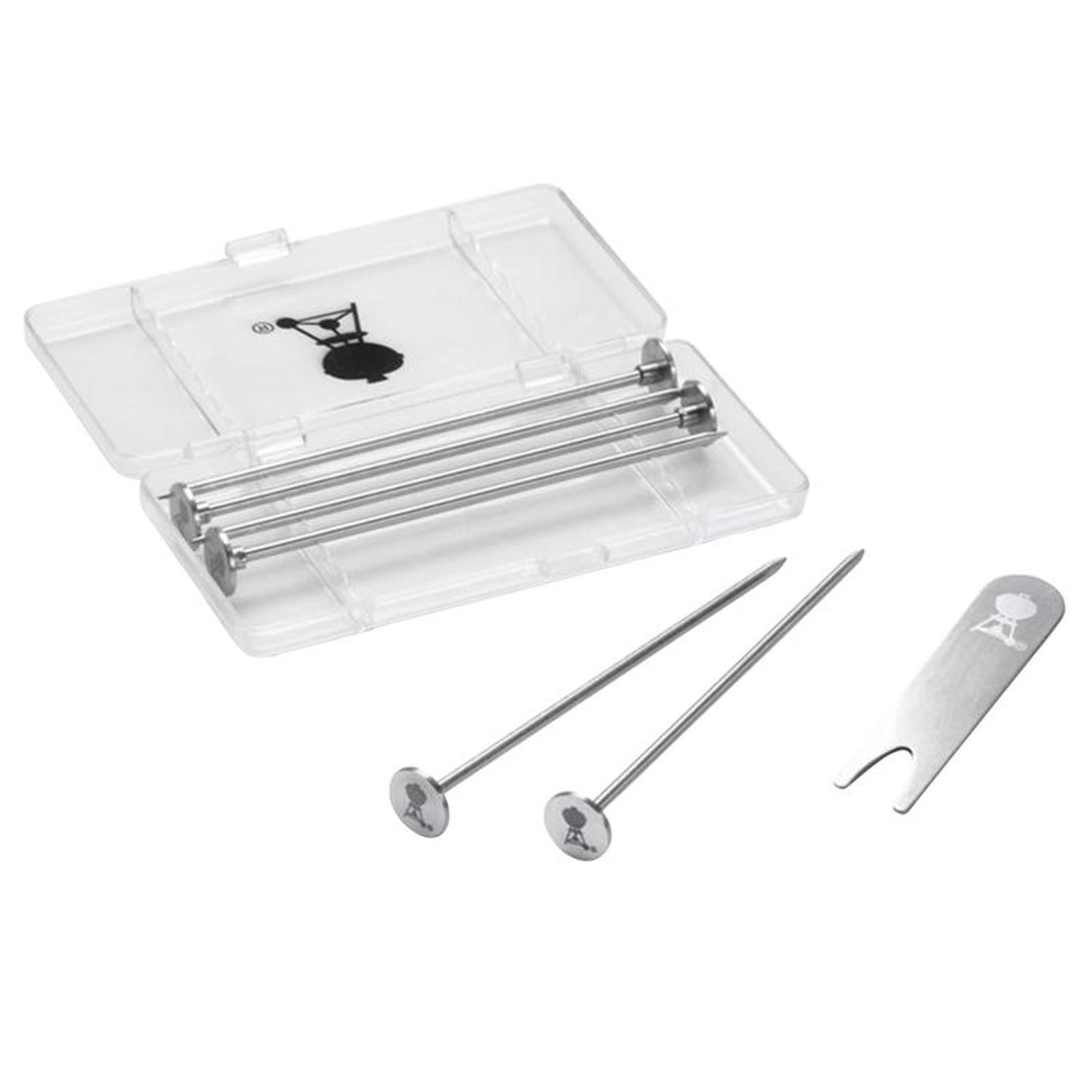 Weber Stainless Steel Silver Potato Nails 6 pk