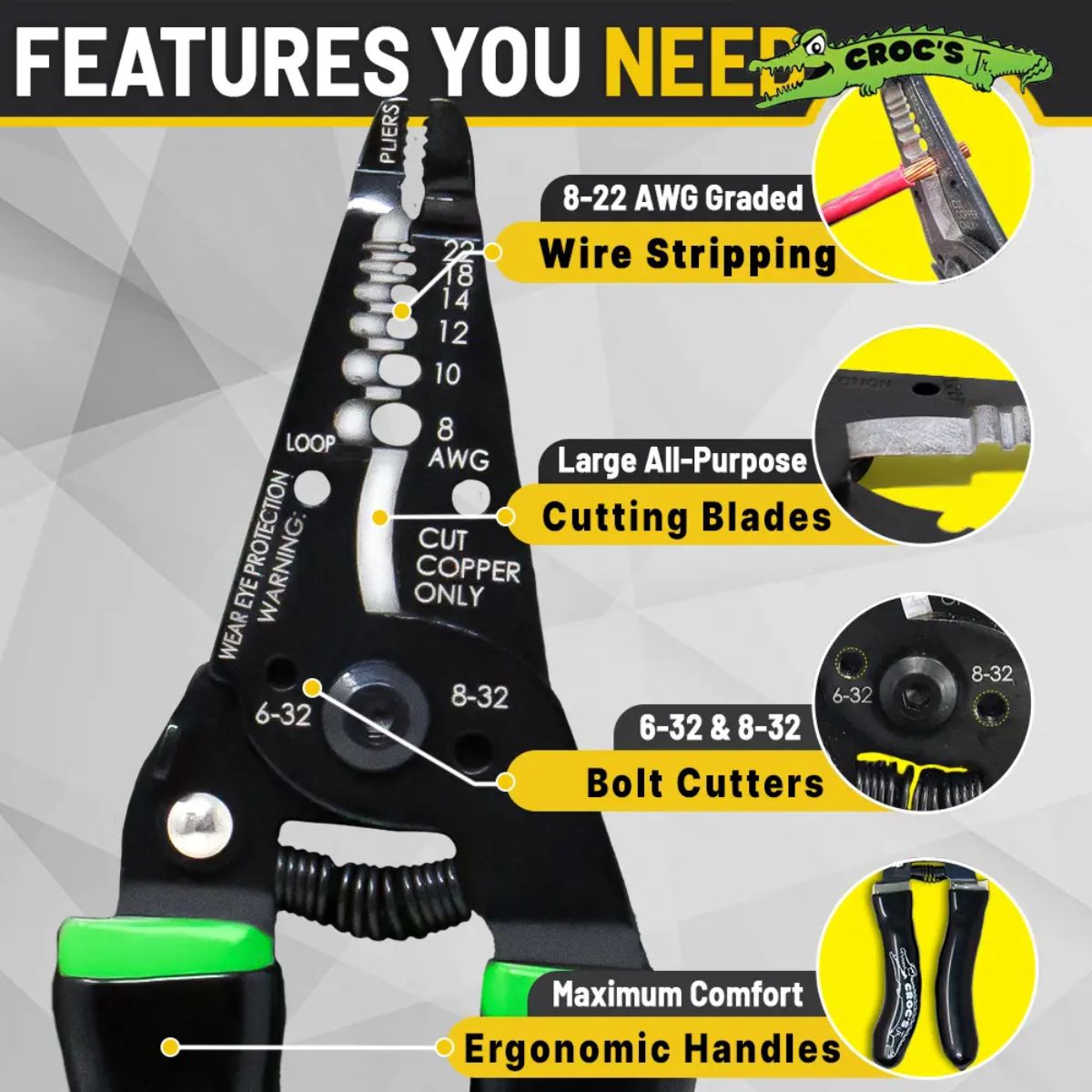 Rack-A-Tiers Croc's Jr. - Wire Strippers