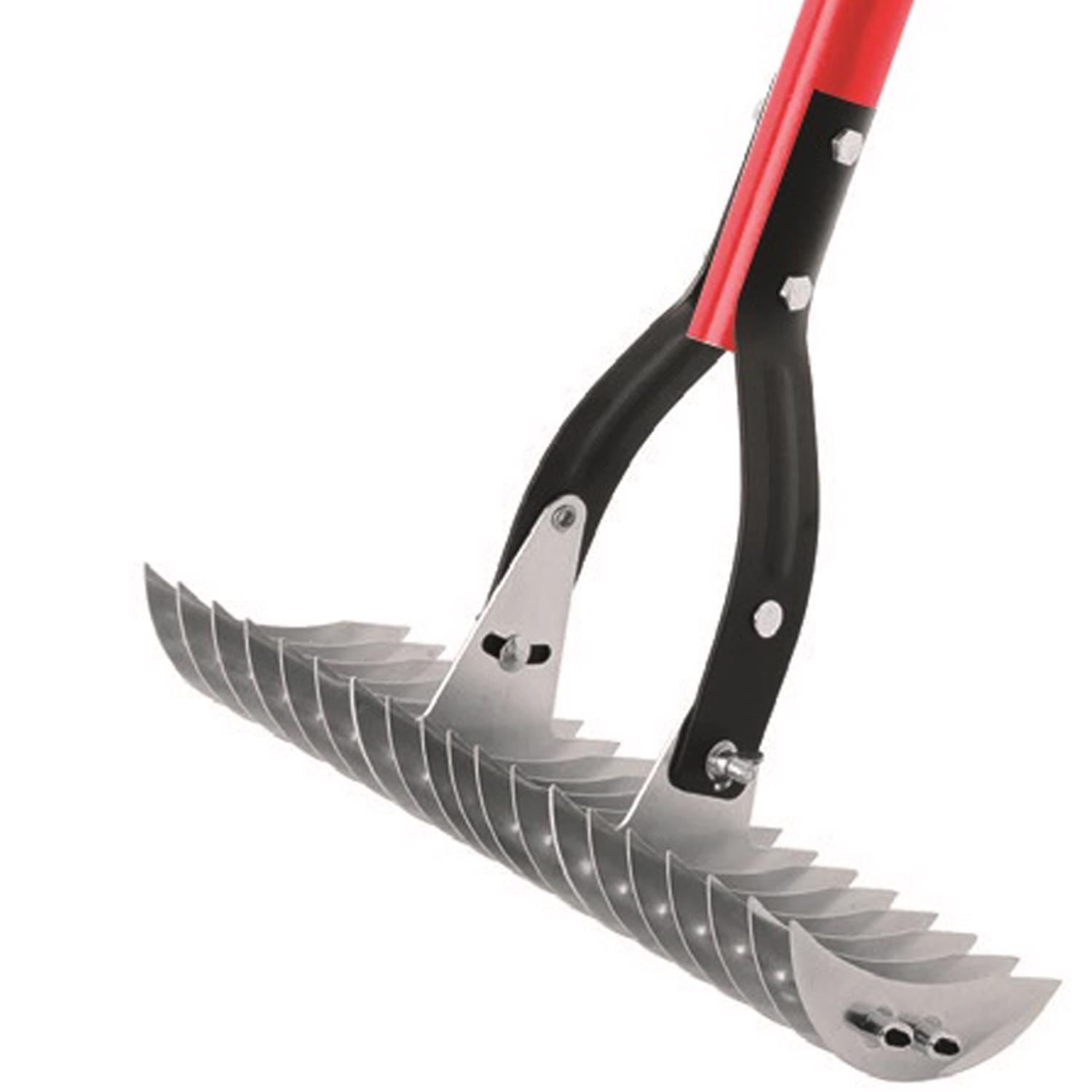 Ace 61 in. 19 Tine Steel Thatching Rake Fiberglass Handle Stine