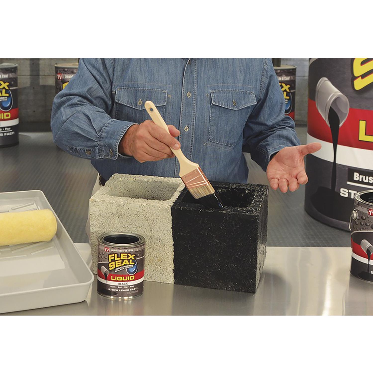 Flex Seal Family of Products Flex Seal Black Liquid Rubber Sealant Coating 32 oz
