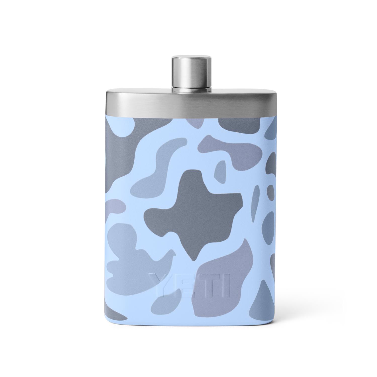 YETI 7 oz. Blue Camo Stainless Steel Flask