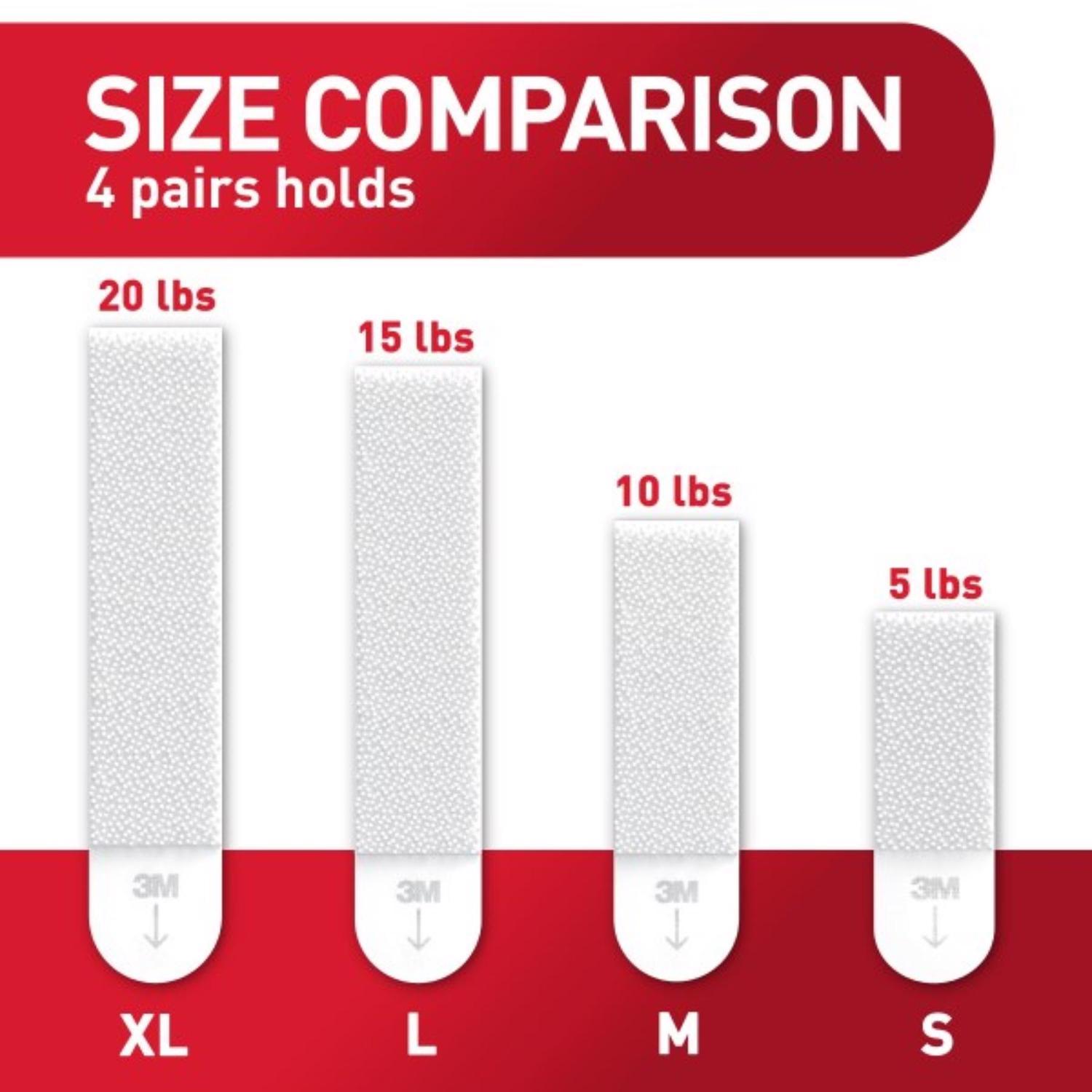 3M Command White Picture Hanging Strips 20 lb 4 pair