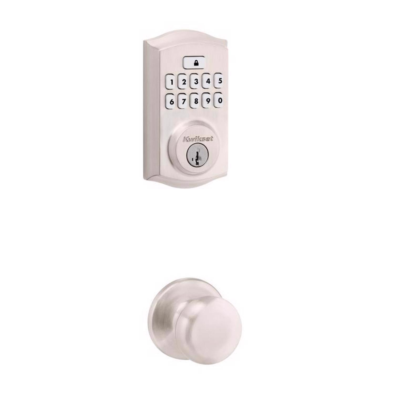 Kwikset SmartCode Satin Nickel Metal Electronic Deadbolt