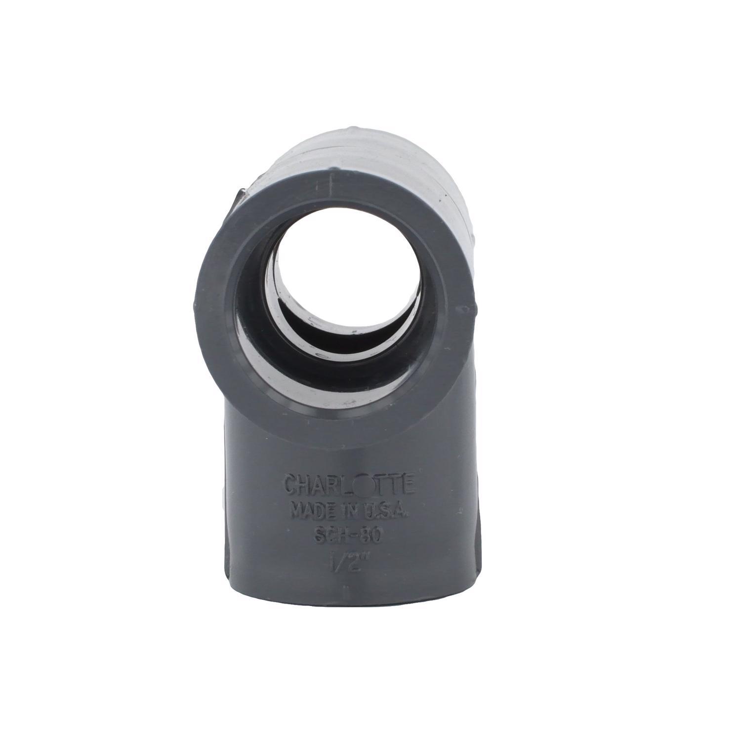 Charlotte Pipe Schedule 80 3/4 in. Slip X 3/4 in. D Slip PVC Tee 1 pk