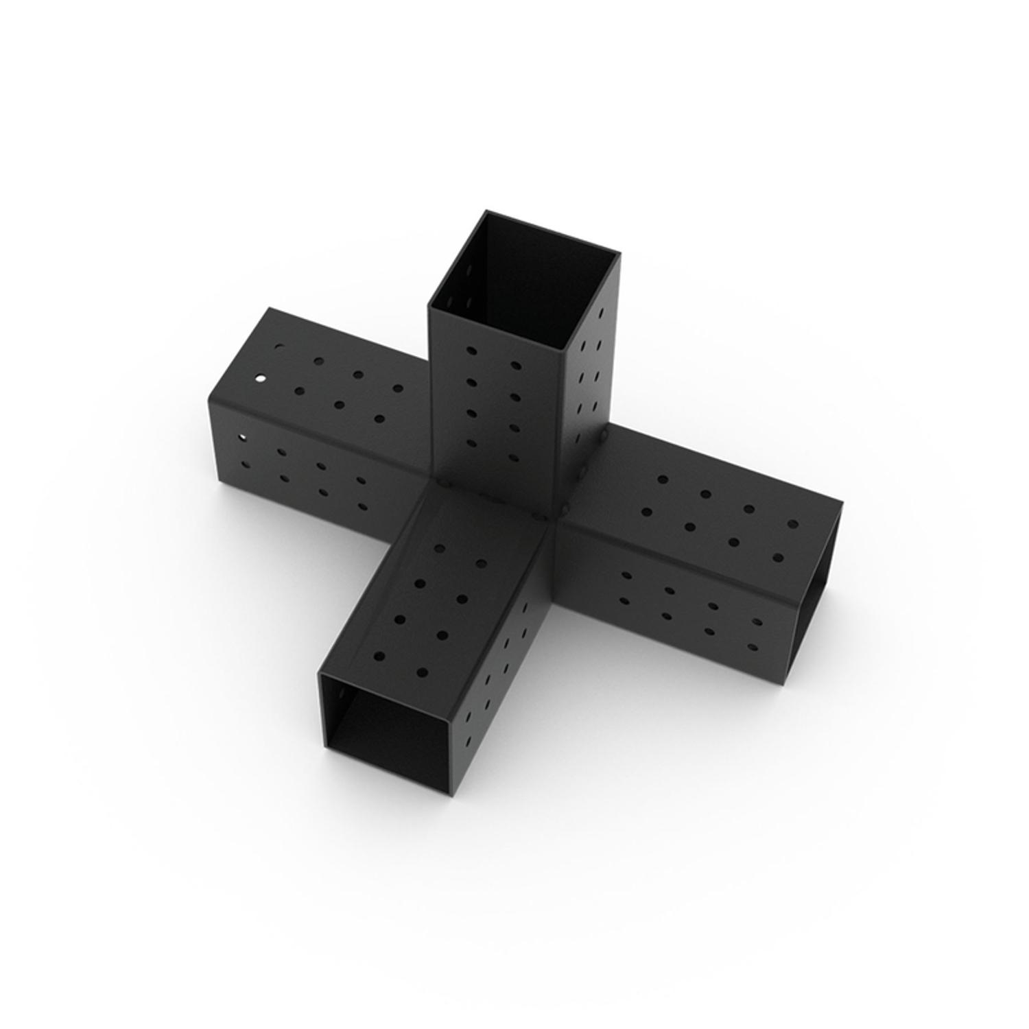 Toja Grid Quad & Solo Black Steel Mounting Bracket 14 Ga. 10.75 in. L