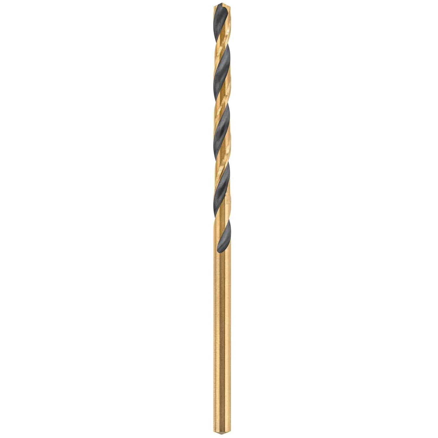 DeWalt Black & Gold 3/32 in. X 2-1/4 in. L High Speed Steel Split Point Drill Bit Round Shank 2 pc