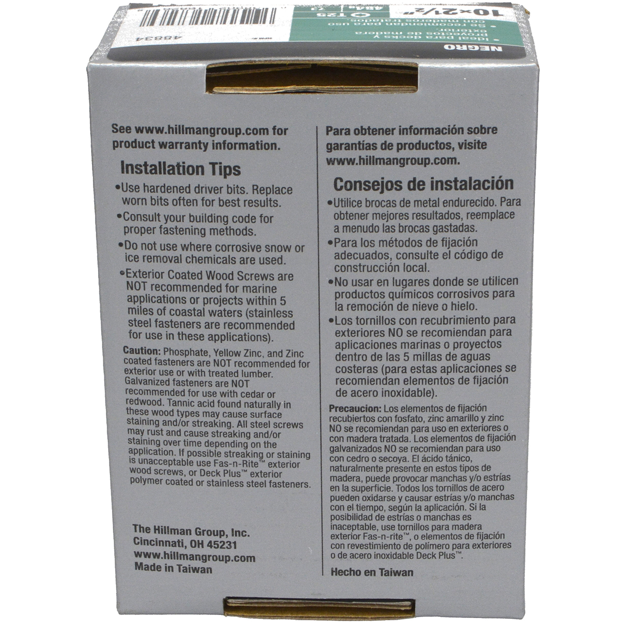 Deck Plus Black Deck Screws (#10 x 2-1/2 in.)