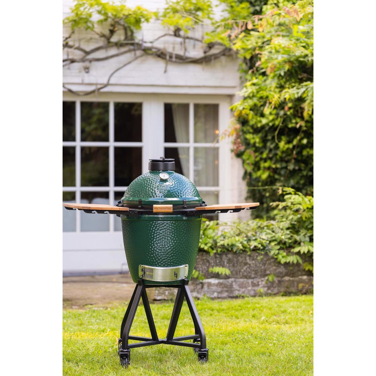 Big Green Egg 15 in. Medium Charcoal Kamado Grill and Smoker Green