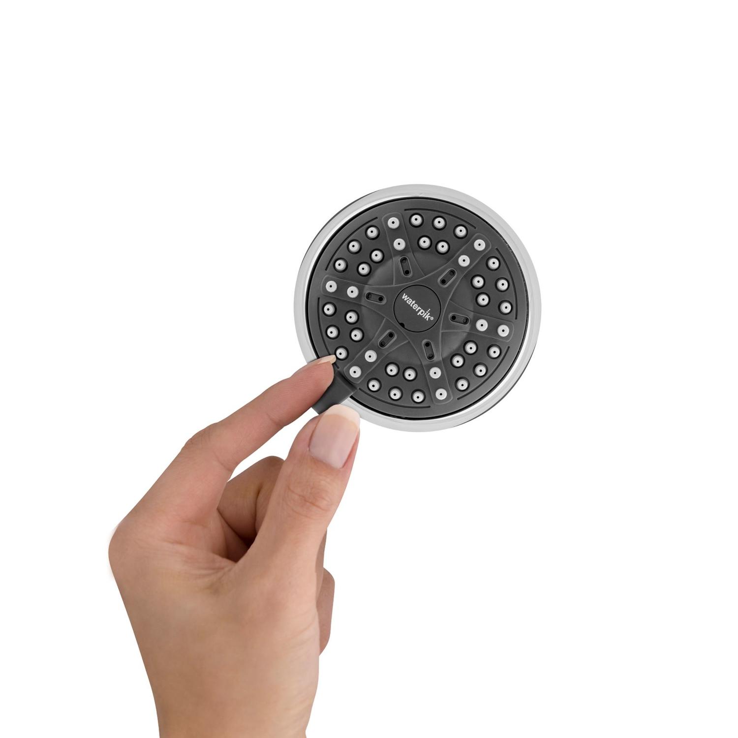 Waterpik EcoFlow Chrome 4 settings Showerhead 1.6 gpm