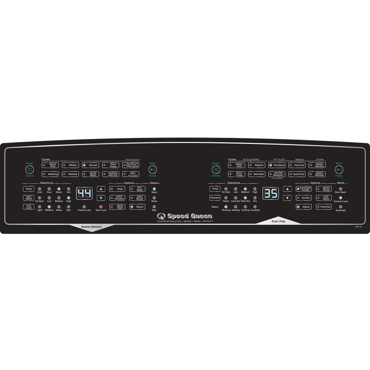 Speed Queen 27 in. Electric Laundry Center with 3.5 cu. ft. Washer Capacity, 7.0 cu. ft. Dryer Capacity