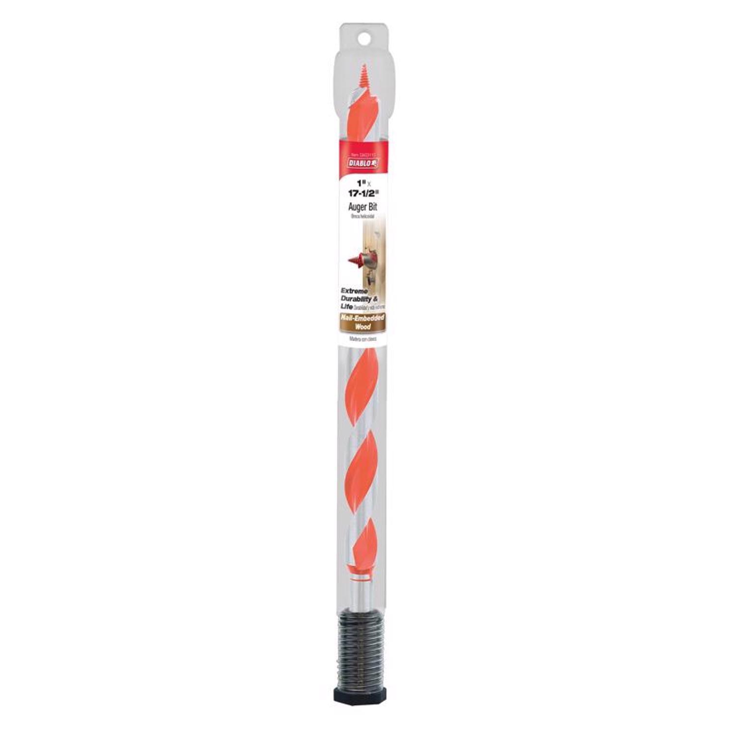 Diablo Dura-Tip 1 in. D X 17.5 in. L Auger Bit High Speed Steel 1 pc